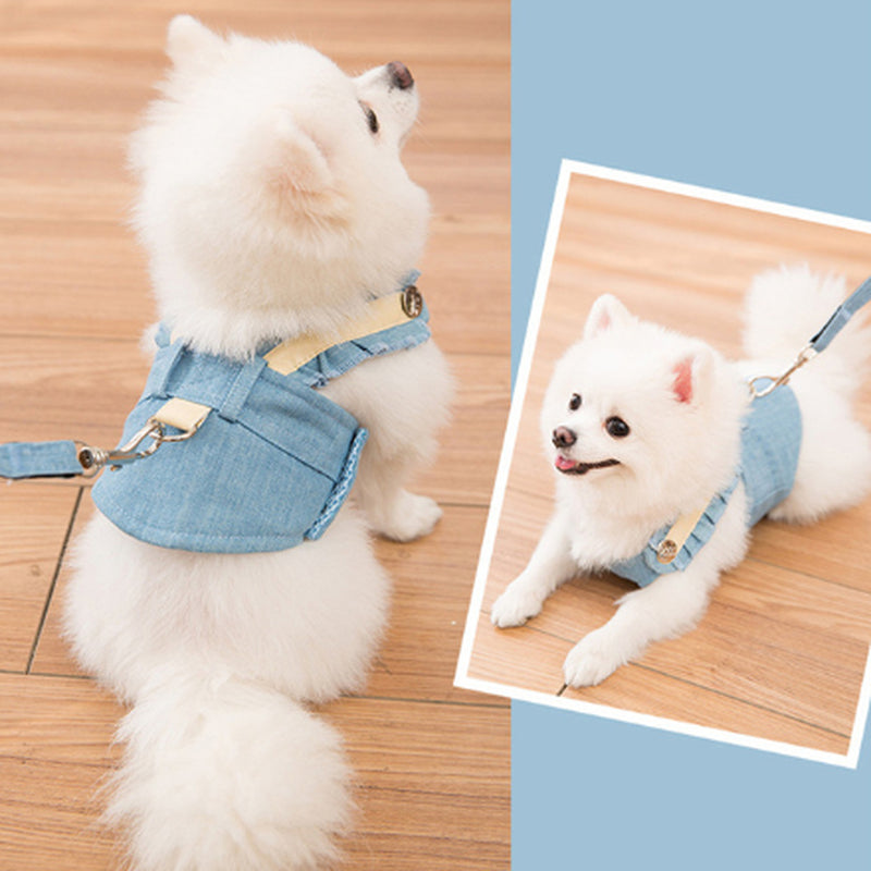 Cute Pet Dog Harness Leash Set