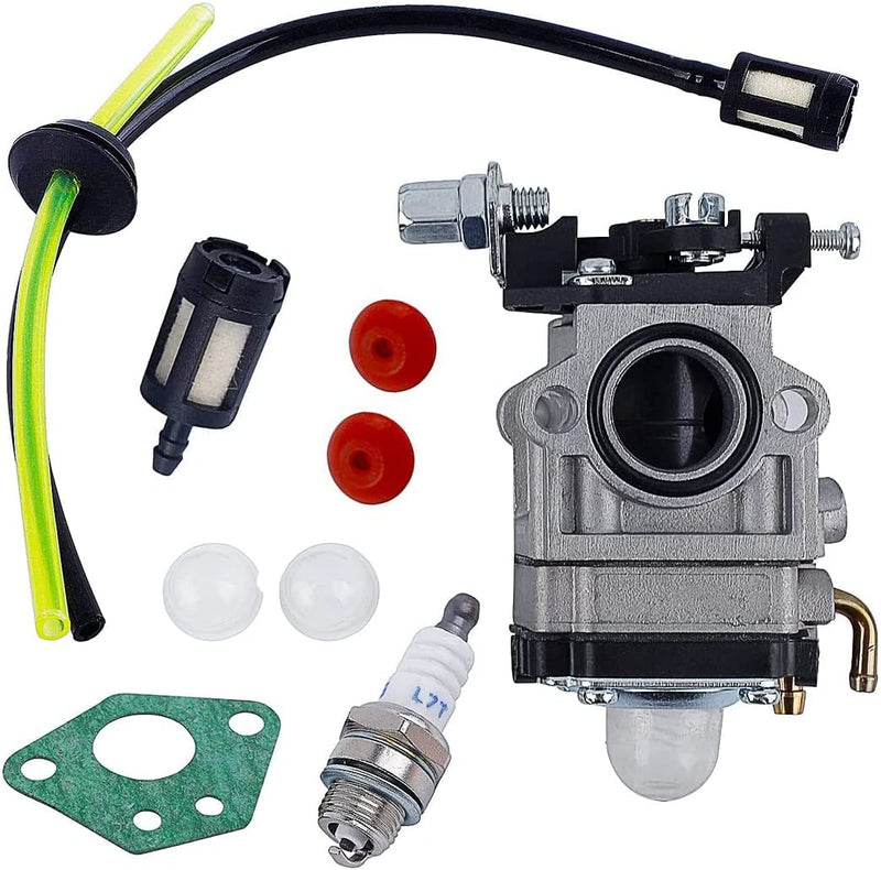 Carburatore Decespugliatore 52Cc 49Cc 43Cc Kit Carbu Con Guarnizione, Tubo, Candela E Filtro Benzina