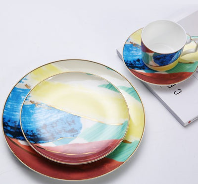 Watercolor Dessert Plates