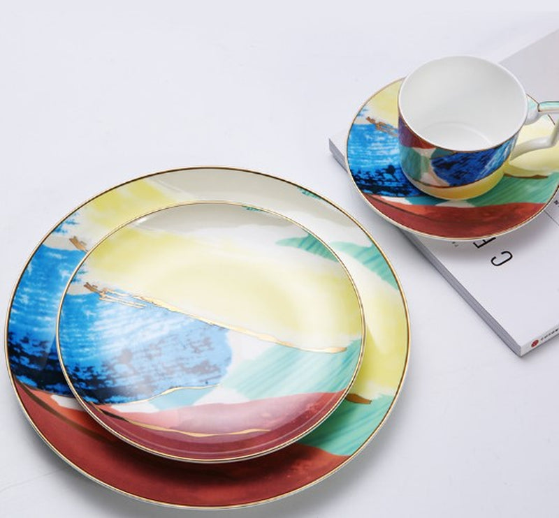 Watercolor Dessert Plates