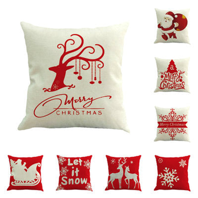 Christmas Series Linen Pillowcase