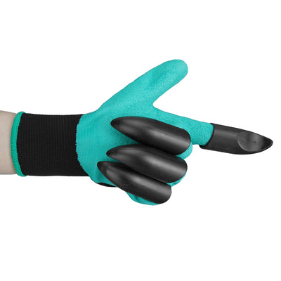 3Pairs Safety Gloves Garden Gloves Rubber TPR Thermo Plastic Builders Work ABS Plastic Claws