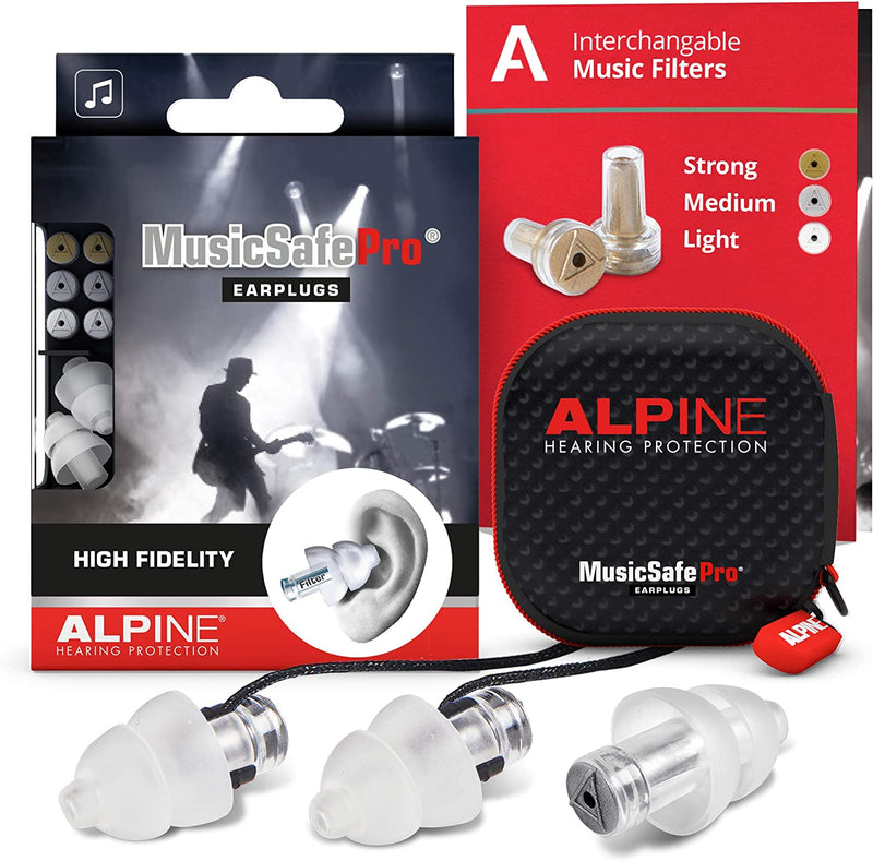 Tappi Pro Musicsafe – Migliora La Tua Esperienza Di Ascolto Senza Rischiare Danni All’Udito – Tre Set Di Filtri Intercambiabili – Comodo E Ipoallergenico – Riutilizzabili - Trasparente