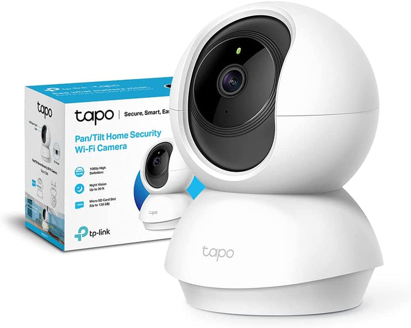 Telecamera Wi-Fi Interno, Videocamera Sorveglianza 1080P, Visione Notturna, Audio Bidirezionale, Notifiche in Tempo Reale Del Sensore Di Movimento(Tapo C200)