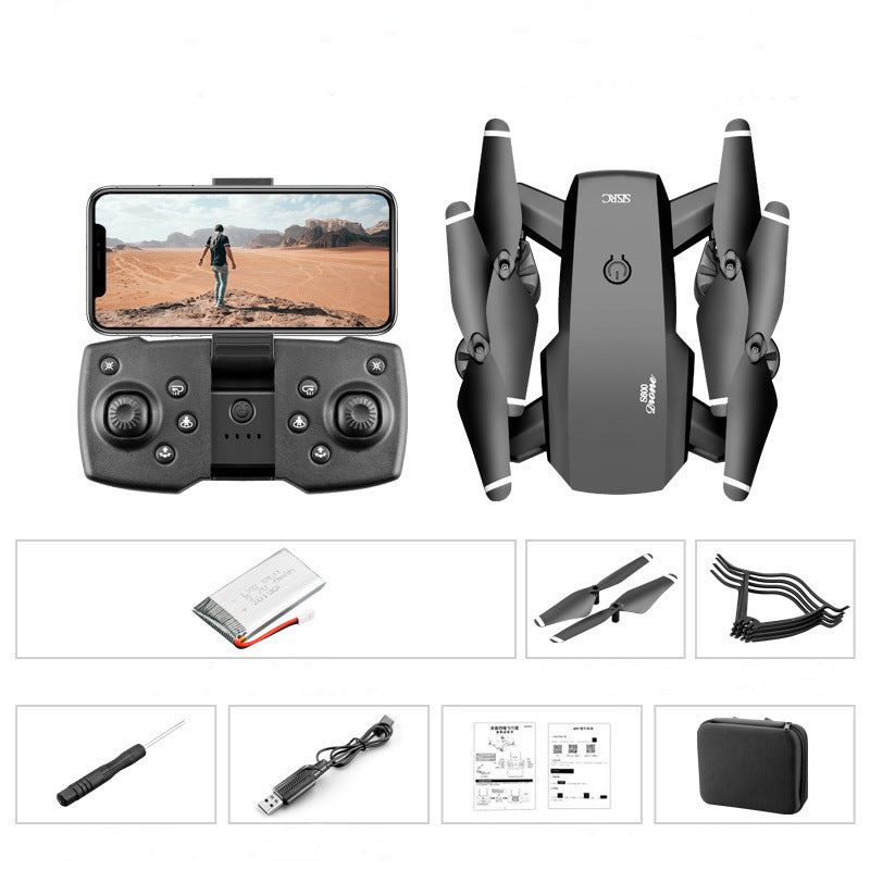 S60 Mini Drone WIFI FPV with 4K HD Camera Optical Flow Positioning 15Mins Flight Time Foldable RC Quadcopter Drone RTF