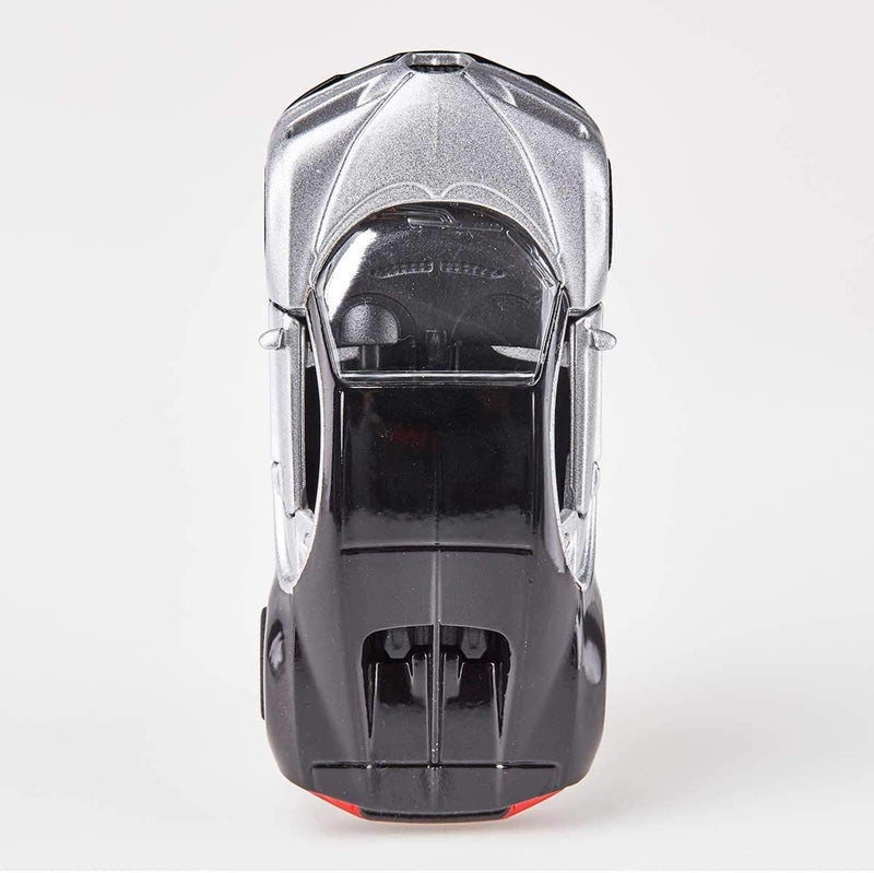 1508, Auto Sportiva Bugatti Chiron, Auto Giocattolo per Bambini, Metallo E Plastica, Argento E Nero, Portiere Apribili