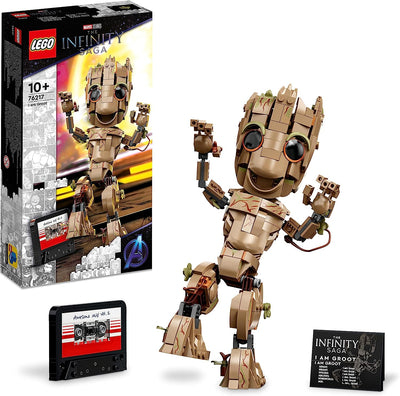 76217 Marvel Io Sono Groot, Set Costruzioni Con Action Figure Dei Guardiani Della Galassia, Supereroe Giocattolo, Idea Regalo per Bambini, Bambine, Ragazzi E Ragazze E Fan Degli Avengers