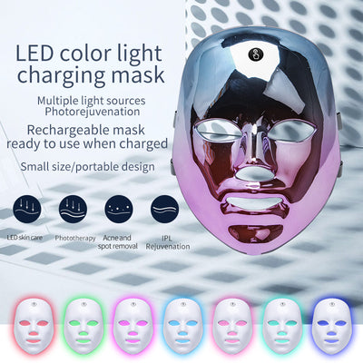 LED Rechargeable Face Mask Acne and Freckles Led Color Light Mask