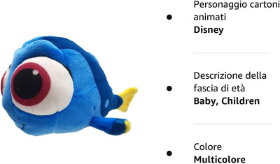 , Disney - Finding Dory - Peluche a Forma Di Pesce Noto Dal Film Findet Nemo - Bandai - 16 Cm