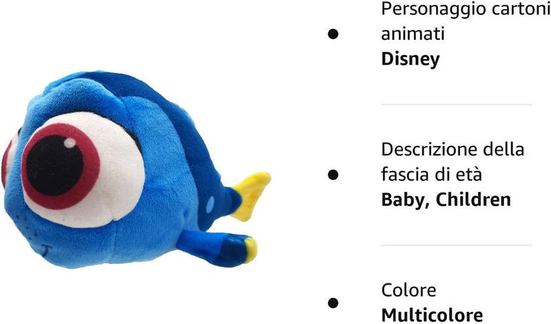 , Disney - Finding Dory - Peluche a Forma Di Pesce Noto Dal Film Findet Nemo - Bandai - 16 Cm