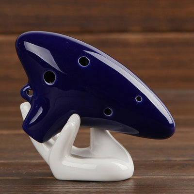 6 Hole Alto C Tone Glazed Ocarina