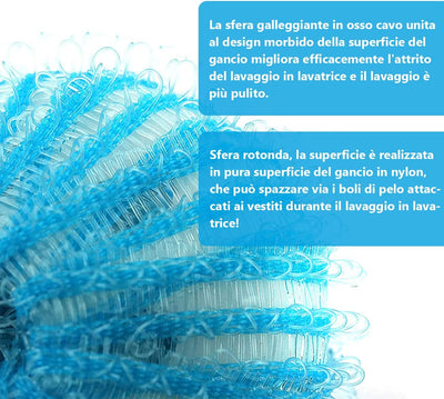 12 Pezzi Cattura Peli Lavatrice,Acchiappa Peli per Lavatrice,Riutilizzabile Palline Lavatrice Cattura Peli,Rimuovere Peli Di Animali Domestici E Lanugine Raccogliere Peli Di Cane,Peluche,Gatto