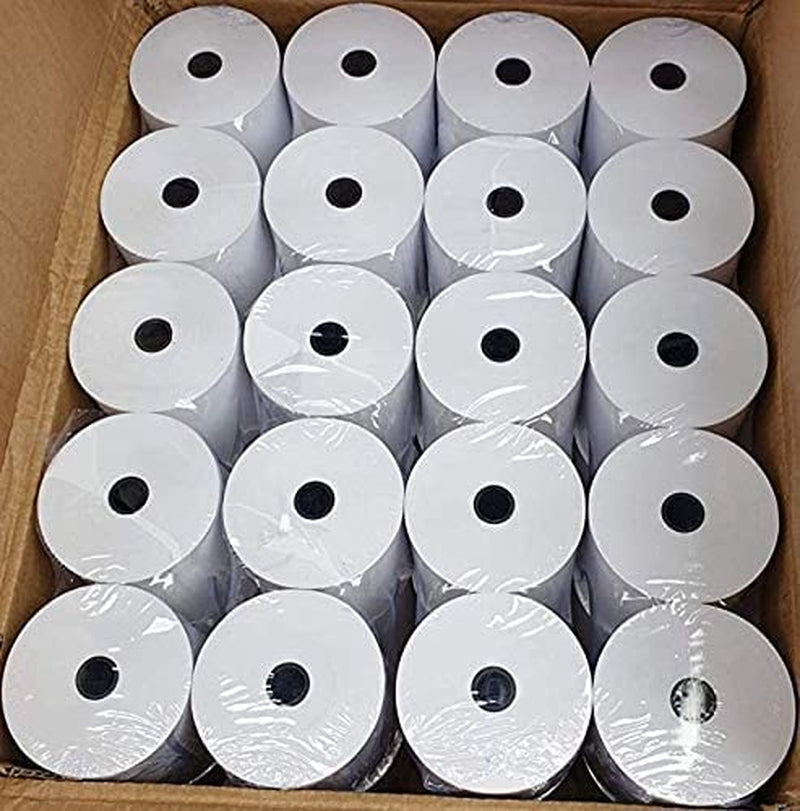 20 Rotoli Di Carta Termica Premium 80 X 80 Mm, Ricevuta per EPOS POS, Registratore Di Cassa, Macchina per Carte Di Credito PDQ, per Stampante Epson Citizen Toshiba Star TSP TH243 CBM232 CBM233 CBM253