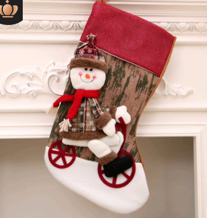 Christmas Decorations Santa Claus Socks Christmas Tree Pendant Christmas Socks Gift Bag Christmas Bag