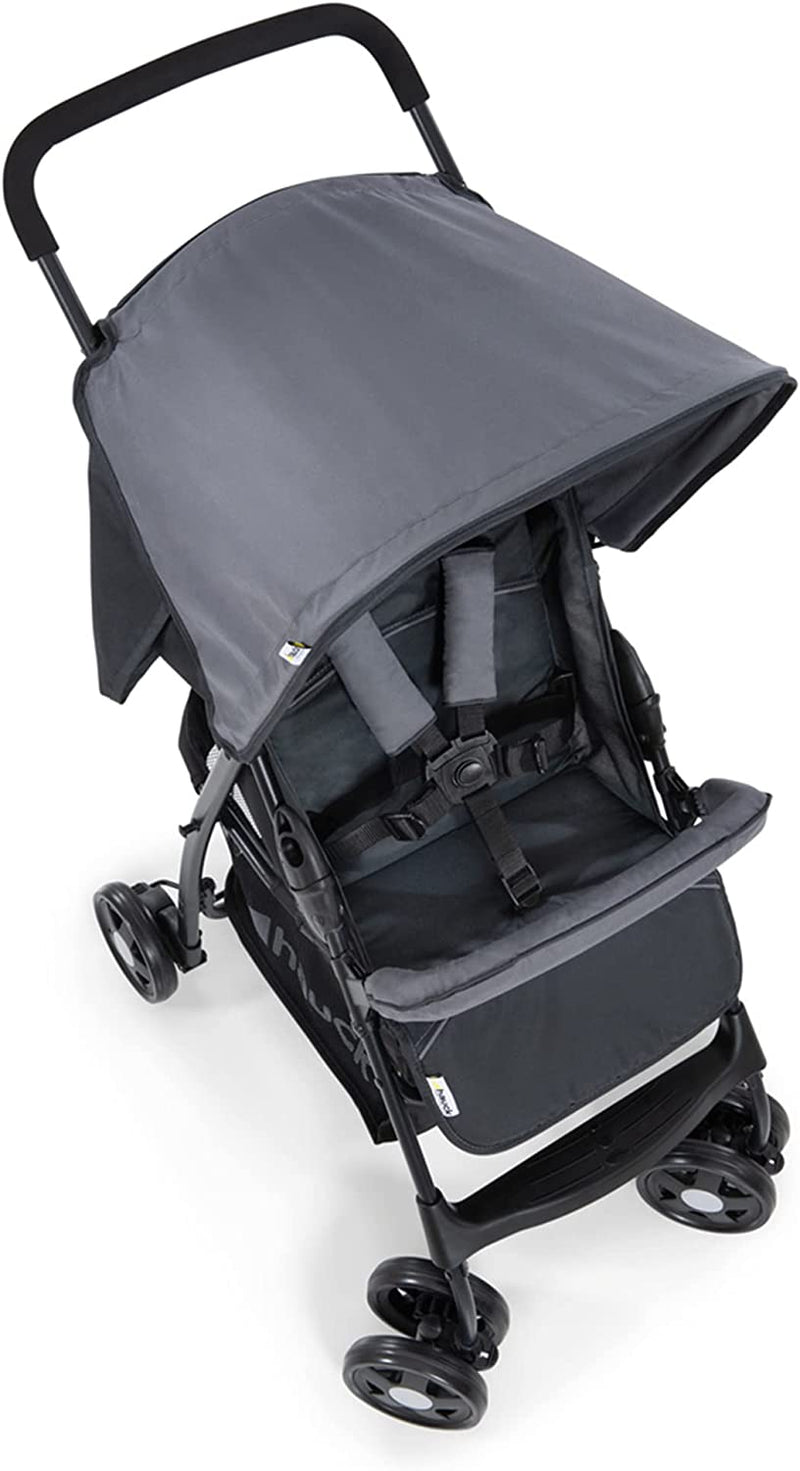 Passeggino Sport - Passeggino Leggero 5.9 Kg - Passeggino Compatto, Pieghevole E Piccolo - Reclinabile, Cappotta Parasole E Grande Cesto Portaoggetti - Grigio Melange