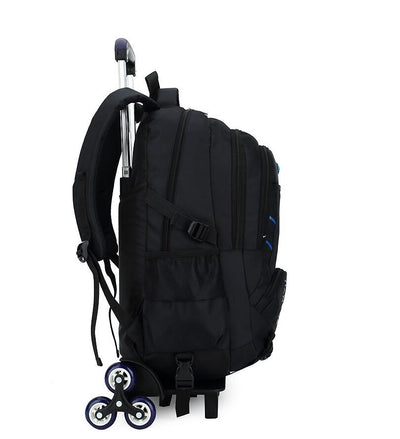 Lightweight Three Wheeled Children'S Trolley School Bag