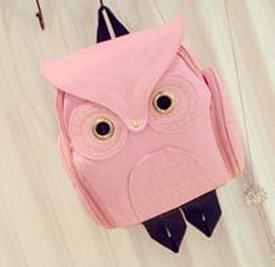 Japanese and Korean Trends, Women'S Owl Backpack, Leisure Travel Bag, Fashion Personality Cartoon Backpack