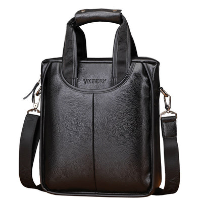 Men'S Bag Shoulder Messenger Vertical Portable Briefcase