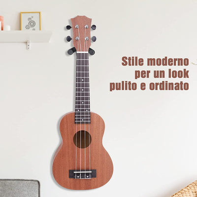 Supporto per Chitarra a Gancio Chitarra Parete Ganci Stand Confezione Da Supporto Gancio Montaggio a Parete Ganci Appendi Titolare per Chitarra Elettrica Basso Elettrico Ukulele Violino (1PC)