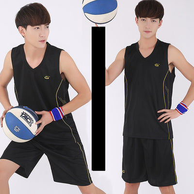 Basketball Sports Suit Men'S Summer 2021 Casual Wear Sleeveless Thin Vest Running Suit Shorts Sportswear