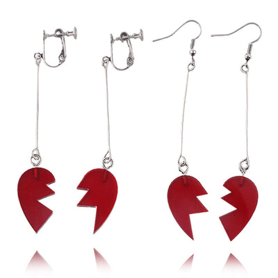 Creative Fashion Love Shape Earring Ear Clip