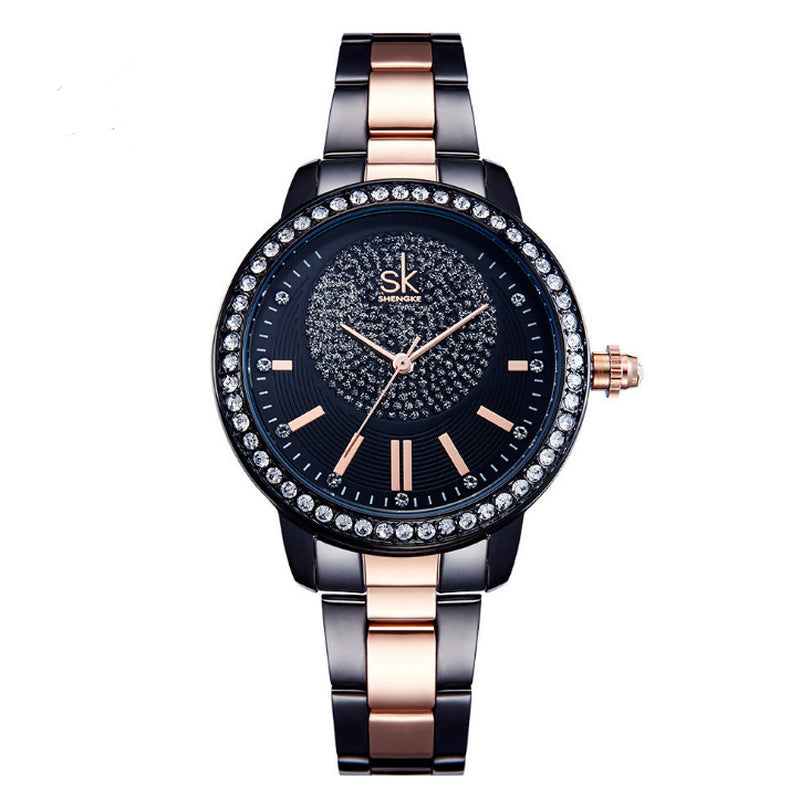 Shengke Rose Gold Watch