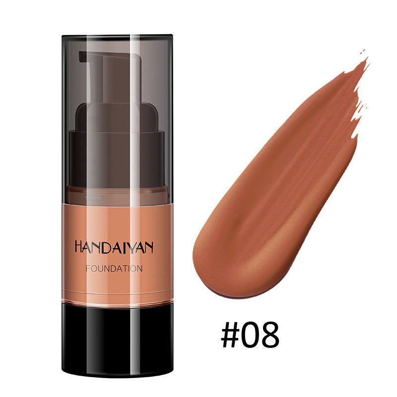 HANDAIYAN Full Cover Foundation Waterproof Moisturizer Fond De Teint Couvrant Face Liquid Foundation Base Makeup for Dark Skin