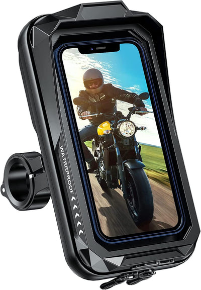 Porta Cellulare Moto Impermeabile Supporto Telefono Moto Antivibrazione Porta Cellulare Scooter Con Touch Screen Rotazione Di 360° Porta Telefono Moto per 4.7" a 7.0" Smartphone