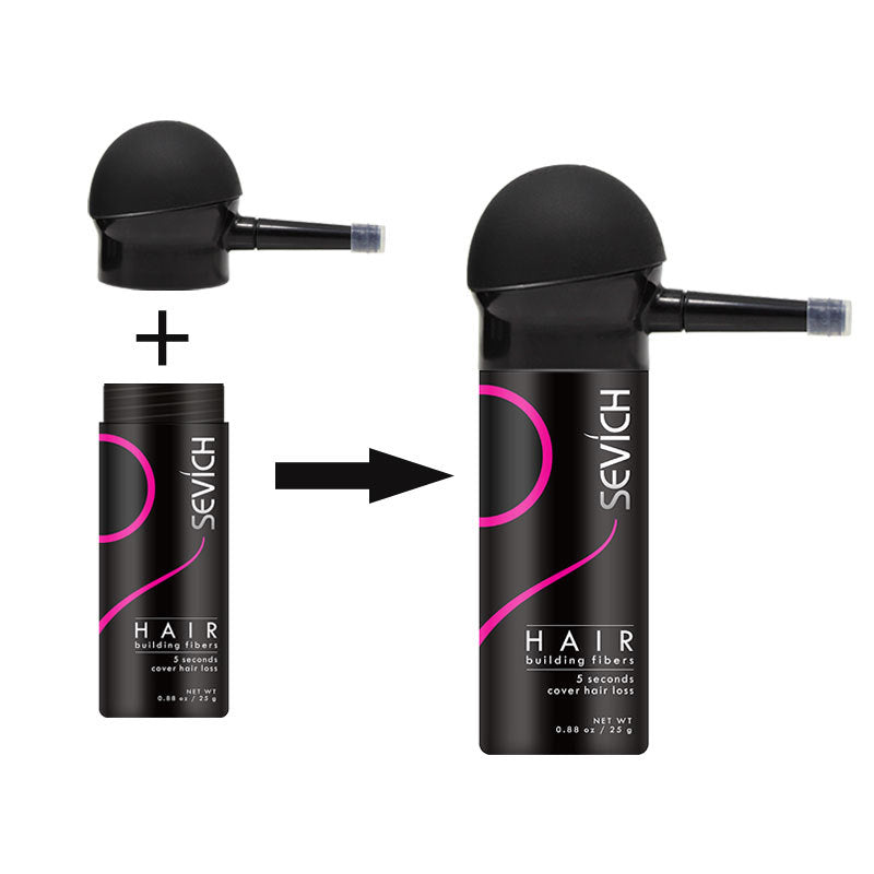 Keratin Hair Fiber Spray Applicator Hair Building Fiber Applicator Spray Nozzle Pump Hair Sprays for Hair Loss Extensions