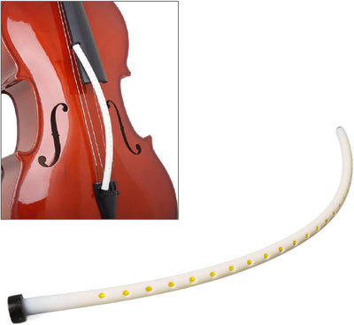 Umidificatore per Violoncello a Foro Sonoro, Umidificatore per Violoncello in Gomma per Riparazione (Bianco)