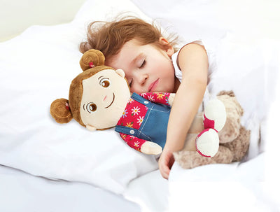 - Olivia, My Soft Doll Stoffa 100% Lavabile, Bambola Bambina Con Accessori, Gioco Prima Infanzia 1 Anno (Versione in Italiano), Multicolore, 17737