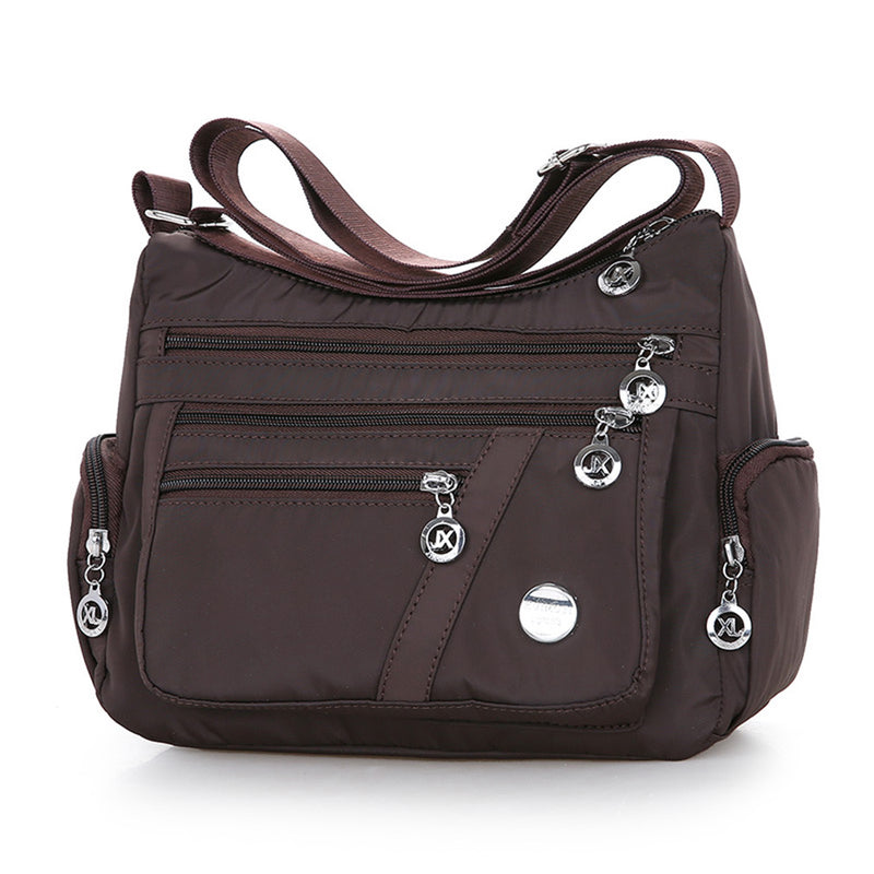 Nylon Multi-Compartment Casual One-Shoulder Messenger Bag