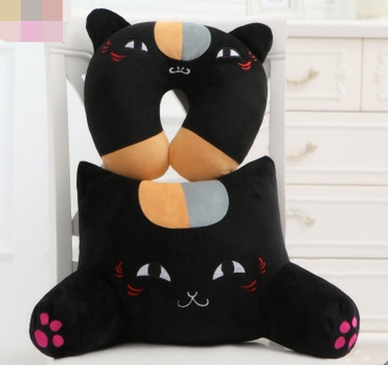 Cat Pillow Cushion Bed Back Cushion Cute Waist Cushion Office Sofa Pillow Lumbar Cushion Car Pillow