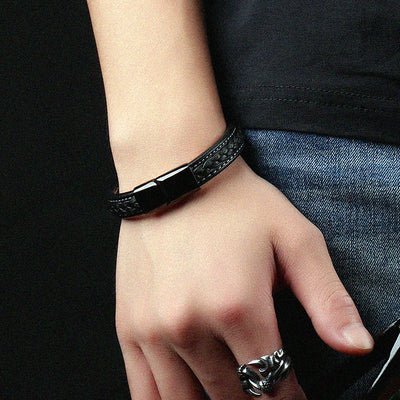 Black Titanium Steel Bracelet