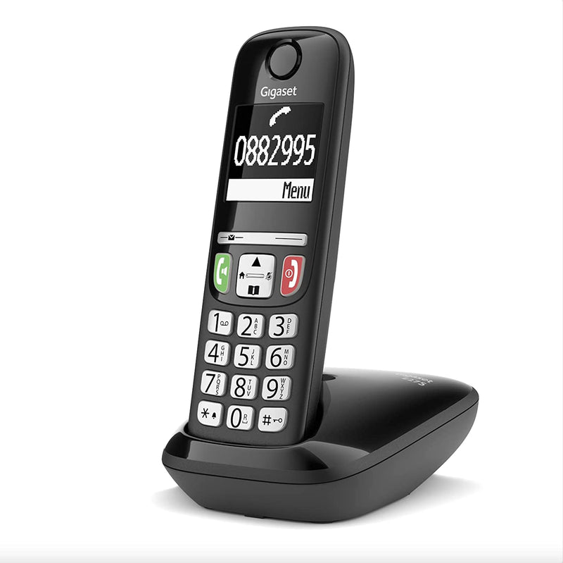 E275 Il Nuovo Telefono Cordless Dai Tasti Grandi, Numeri Grandi E Suonerie Forti. Nero, Italia