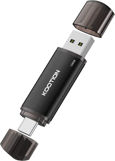 Chiavetta USB C 128GB Pendrive USB C Stick USB 2.0 OTG Memory Stick 128GB Tipo C 2 in 1 USB-C Flash Drive Type C 128 Gbyte per Pc/Laptop/Notebook, Telefono Cellulare Con USB-C