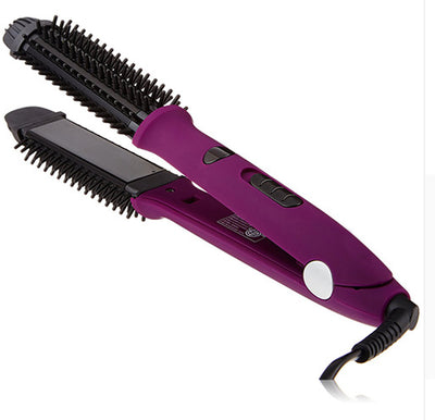 Hair Curling Stick Dual-Purpose Hair Straightener Buckle Hair Curler Electric Coil Comb Plywood