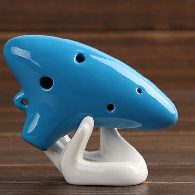 6 Hole Alto C Tone Glazed Ocarina