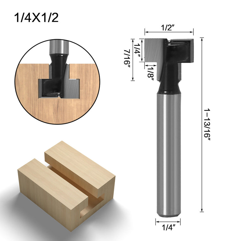 Woodworking cutter 1/4 handle keyhole cutter