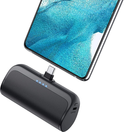 Power Bank 5200Mah,Ultra-Piccolo&Ultra-Compatto Caricatore Portatile Con 3A PD USB C Ingressi&Uscite Mini Powrbank Batteria Esterna per Android Samsung Galaxy/Note/Oppo/Lg/Switch/Huawei/Xiaomi