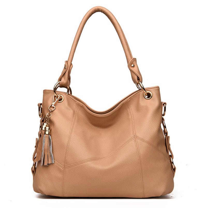 Leather Tassel Soft Leather Shoulder Bag