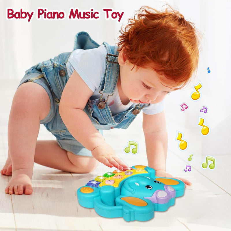 Giochi Musicali Bambini 6 Mesi Elefante Pianoforte Giochi Bambini 1 Anno Musica E Luci Giochi 6 9 12 18 Mesi Compleanno Regali per 6 Mesi 6-12 Mesi 12-18 Mesi 1 2 Anni Ragazzi Ragazze