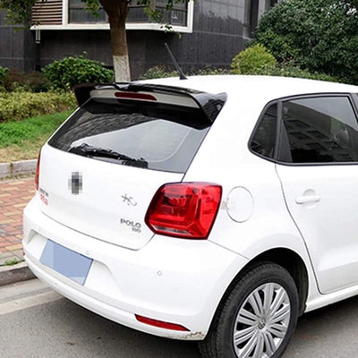 ABS Aspetto Fibra Di Carbonio Spoiler Alettone Posteriore per Auto Spoiler Alettone Posteriore per VW Polo 2010-2017