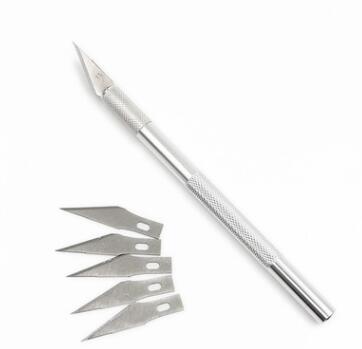 1 Set Metal Blade Pen-like Engraving Knife