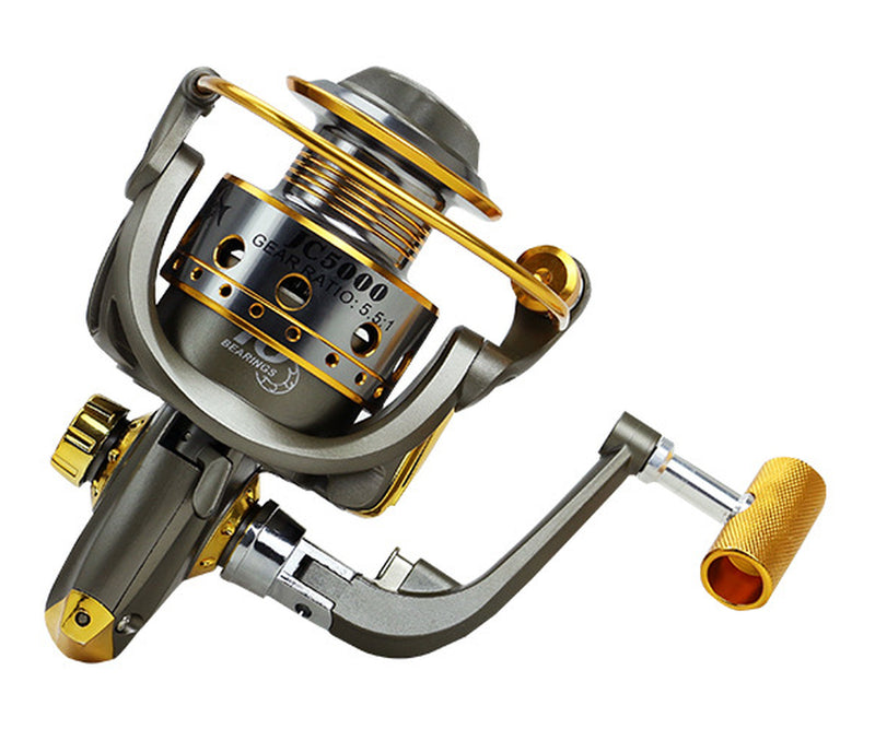 10-Axis Metal Head Reel Fishing Reel Metal Handle Fishing Tackle