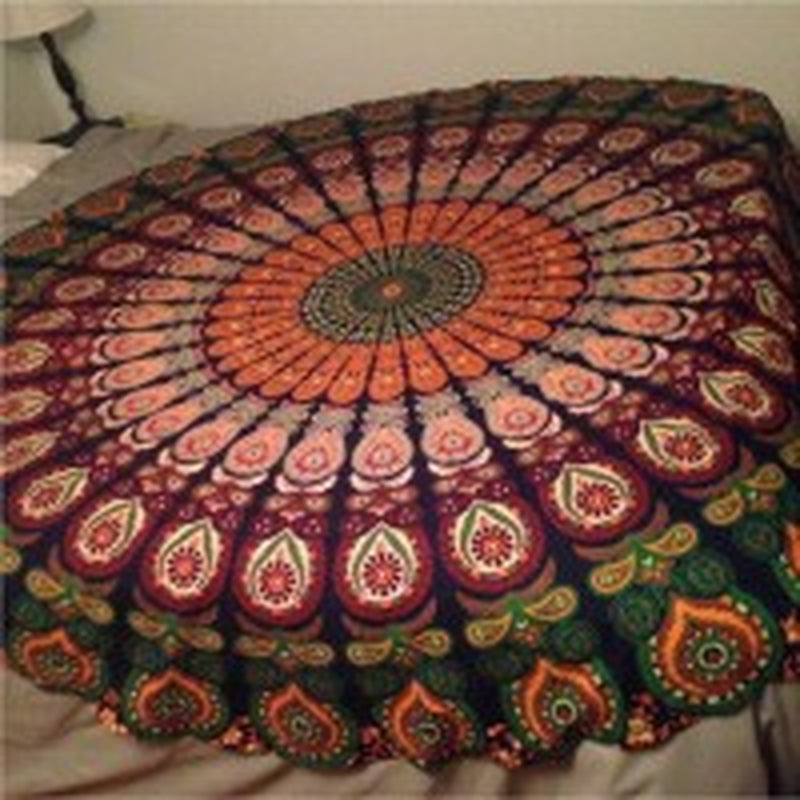 Printed round Beach Towels and Yoga Mat