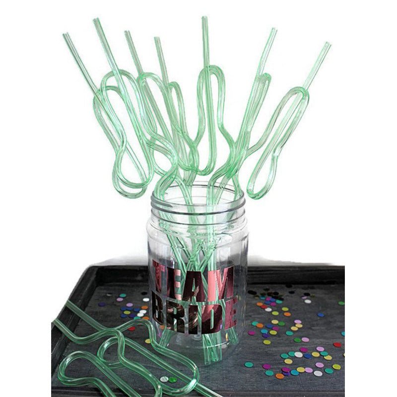 Reusable Bachelor Party Plastic Straws