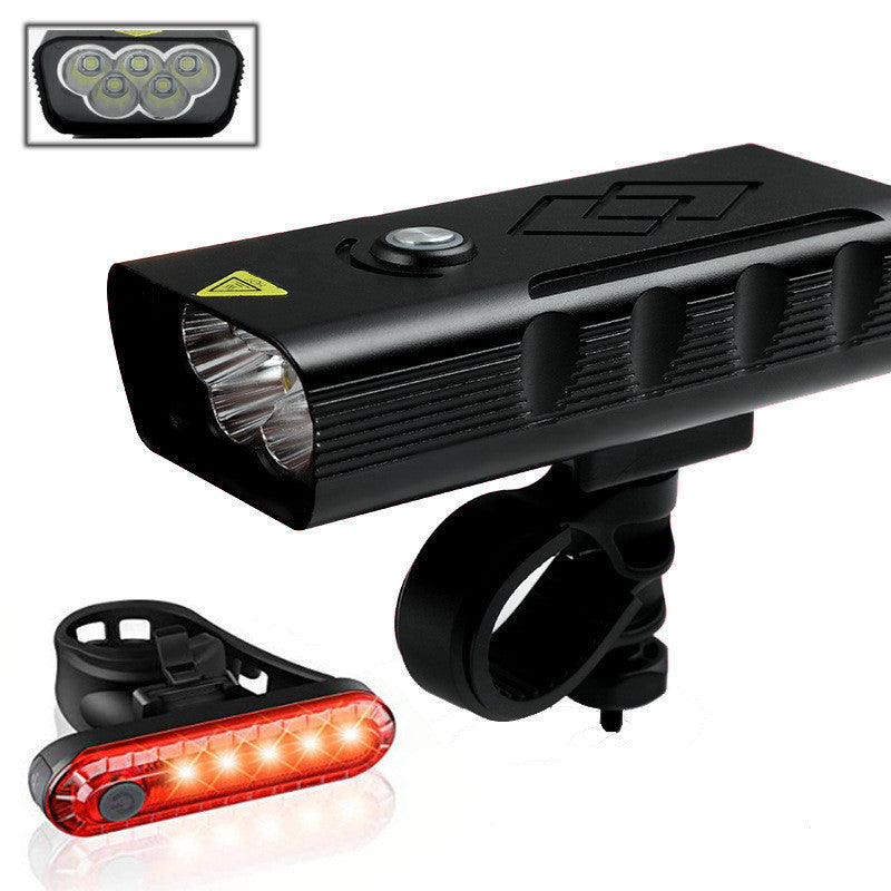 Bicycle LED Built-In Battery USB Charging Front Light