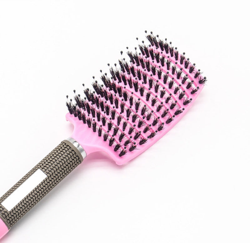 Curved Large Curved Comb, Boar Bristle Massage and Curly Hair Styling Comb