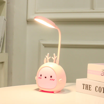 Cartoon Deer Cute Led Charging Eye Protection Student Bedroom Dormitory Folding Reading Lamp